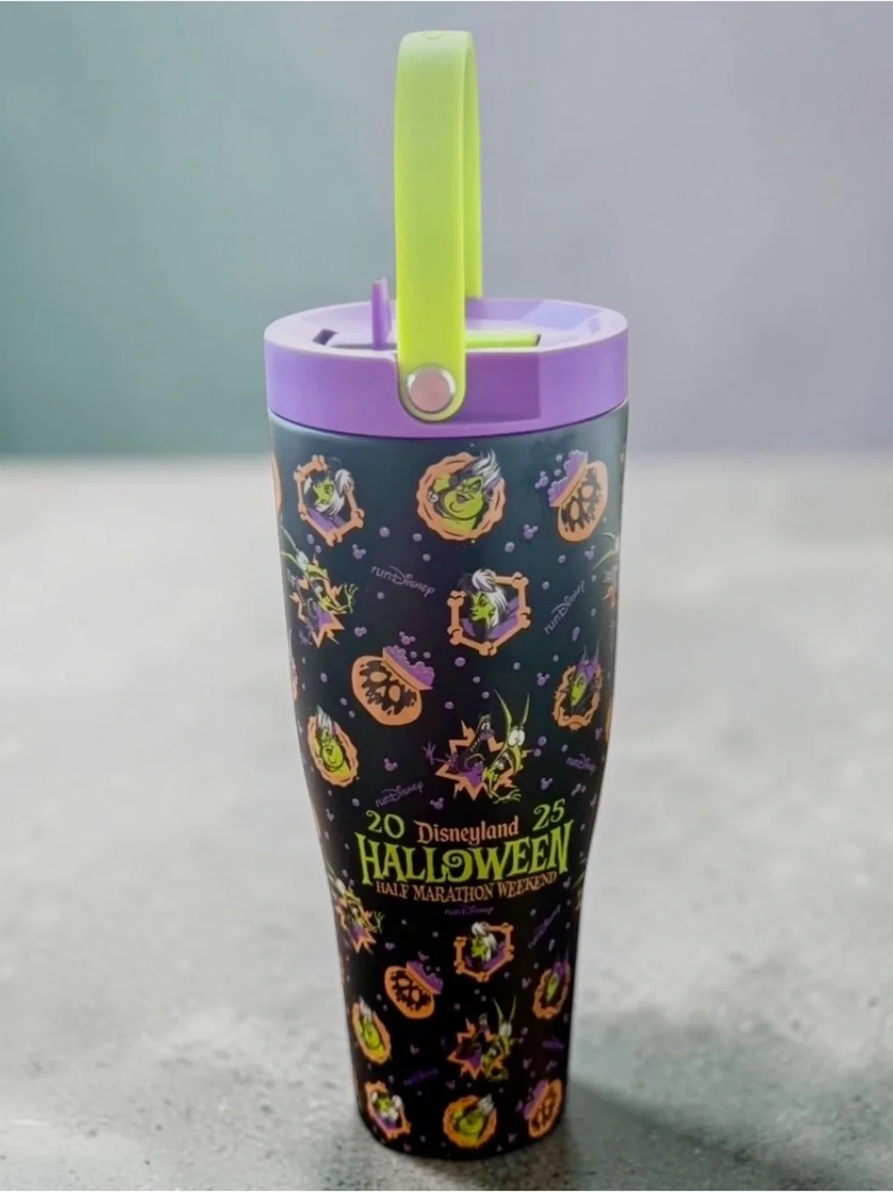 Disneyland Halloween Corkcicle Water Bottle 1/2 Marathon RunDisney Tumbler 2025